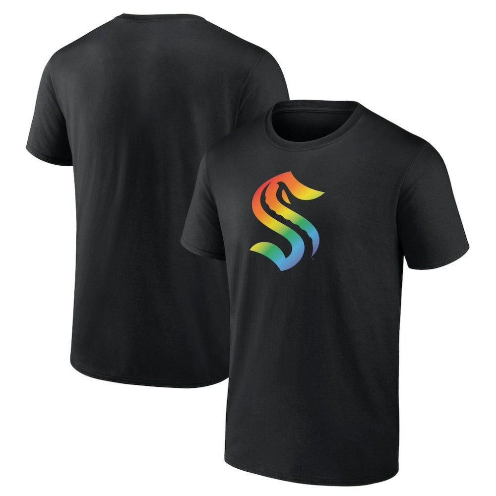 NHL Seattle Kraken Pride Logo T-Shirt - Black