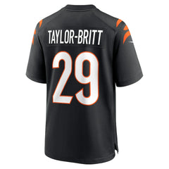 Cam Taylor-Britt Cincinnati Bengals Game Player Jersey Black