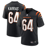 NFL Ted Karras Cincinnati Bengals Game Player Jersey - Black