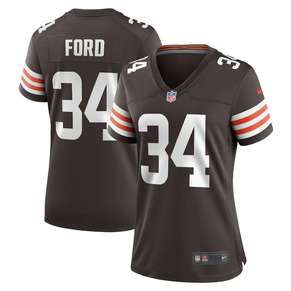 NFL Jerome Ford Cleveland Browns Women's Game Player Jersey - Brown