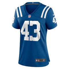 NFL Trevor Denbow Indianapolis Colts Women's Game Player Jersey - Royal
