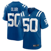 NFL Segun Olubi Indianapolis Colts Game Player Jersey - Royal