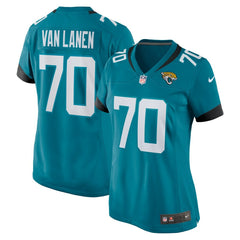 NFL Cole Van Lanen Jacksonville Jaguars Women's Game Player Jersey - Teal