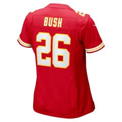 NFL Deon Bush Kansas City Chiefs Women's Game Player Jersey - Red