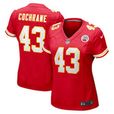 NFL Jack Cochrane Kansas City Chiefs Women's Game Player Jersey - Red