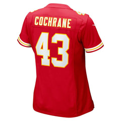 NFL Jack Cochrane Kansas City Chiefs Women's Game Player Jersey - Red