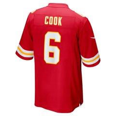 NFL Bryan Cook Kansas City Chiefs Game Player Jersey - Red