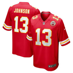 NFL Nazeeh Johnson Kansas City Chiefs Game Player Jersey - Red