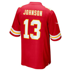 NFL Nazeeh Johnson Kansas City Chiefs Game Player Jersey - Red