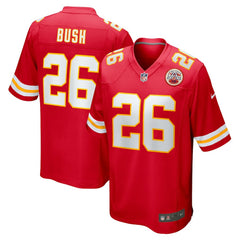 NFL Deon Bush Kansas City Chiefs Game Player Jersey - Red
