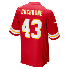 NFL Jack Cochrane Kansas City Chiefs Game Player Jersey - Red