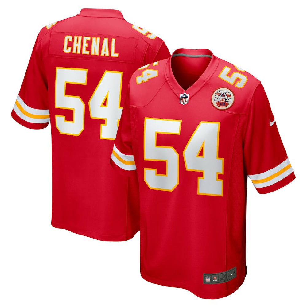 NFL Leo Chenal Kansas City Chiefs Game Player Jersey - Red