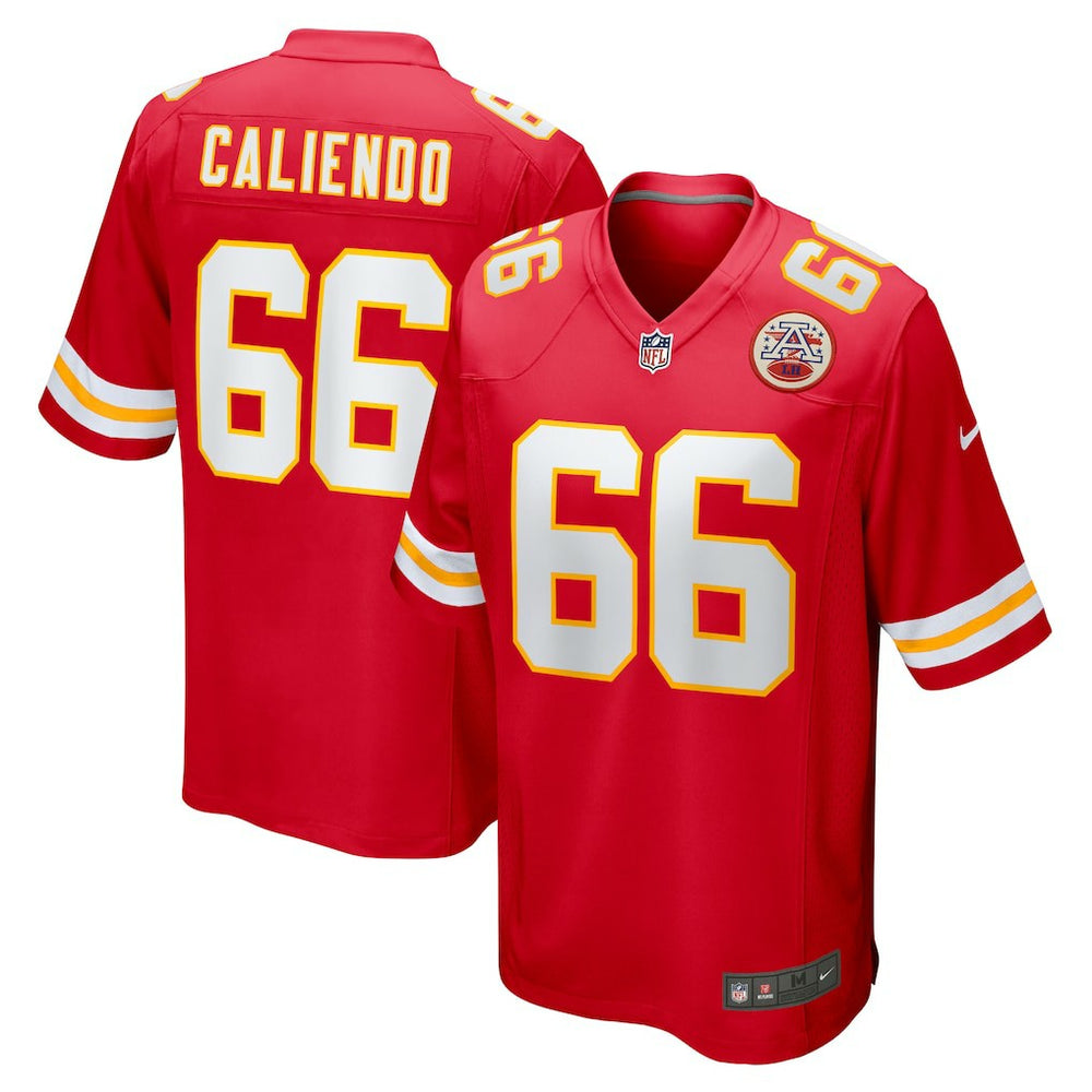 NFL Mike Caliendo Kansas City Chiefs Game Player Jersey - Red