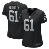 NFL Jordan Meredith Las Vegas Raiders Women's Game Player Jersey - Black