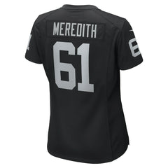 NFL Jordan Meredith Las Vegas Raiders Women's Game Player Jersey - Black
