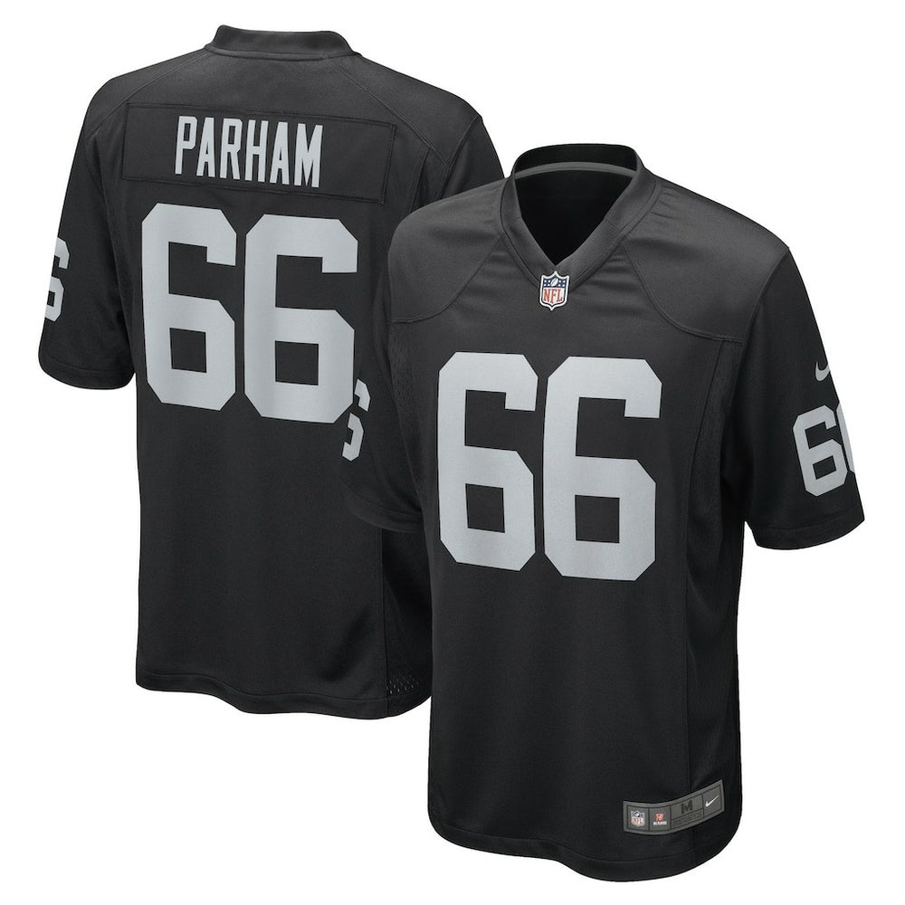 NFL Dylan Parham Las Vegas Raiders Game Player Jersey - Black