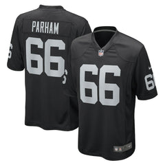 NFL Dylan Parham Las Vegas Raiders Game Player Jersey - Black
