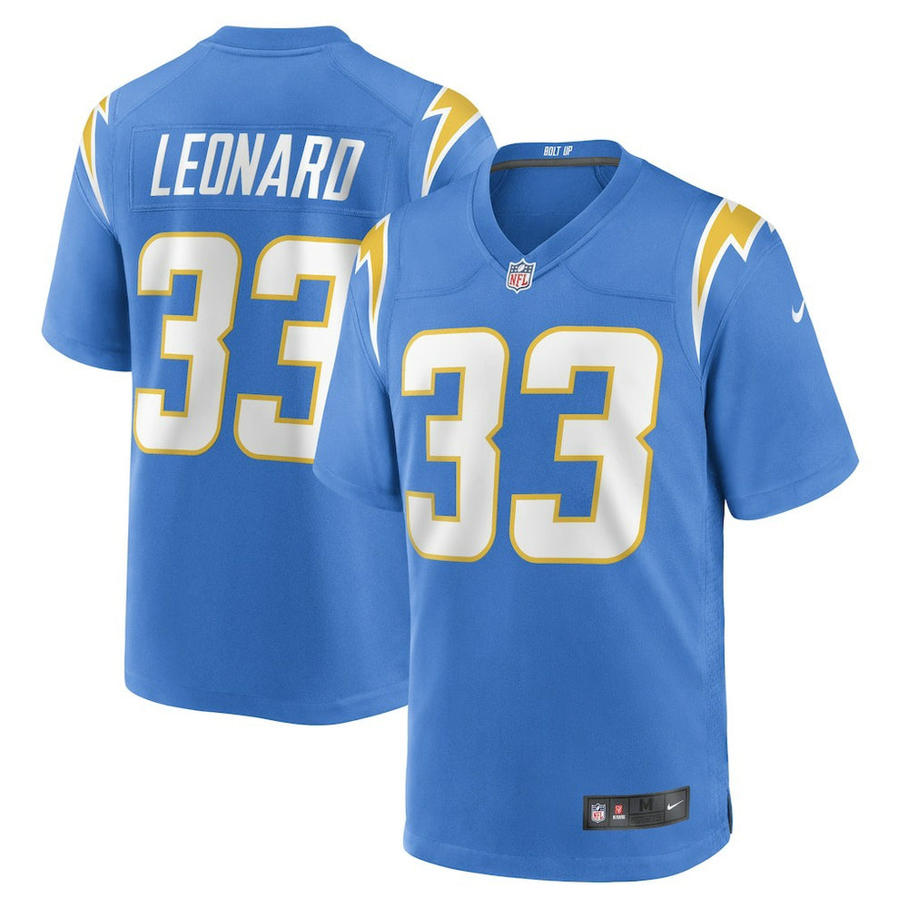 NFL Deane Leonard Los Angeles Chargers Game Player Jersey - Powder Blue