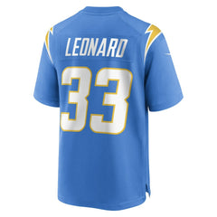NFL Deane Leonard Los Angeles Chargers Game Player Jersey - Powder Blue