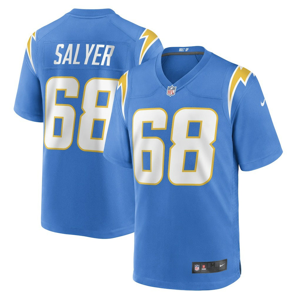 NFL Jamaree Salyer Los Angeles Chargers Game Player Jersey - Powder Blue