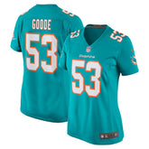 NFL Cameron Goode Miami Dolphins Women's Game Player Jersey - Aqua