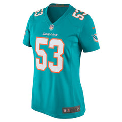 NFL Cameron Goode Miami Dolphins Women's Game Player Jersey - Aqua