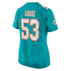 NFL Cameron Goode Miami Dolphins Women's Game Player Jersey - Aqua