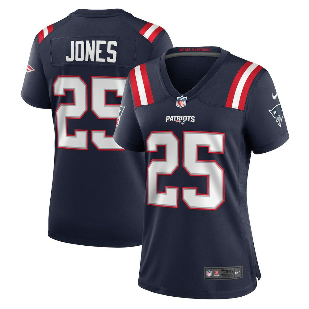 NFL Marcus Jones New England Patriots Women's Game Jersey - Navy