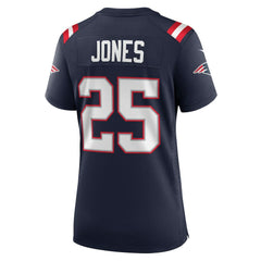 NFL Marcus Jones New England Patriots Women's Game Jersey - Navy