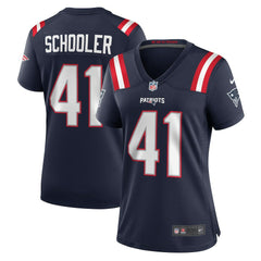 NFL Brenden Schooler New England Patriots Women's Game Jersey - Navy