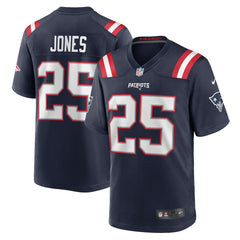 NFL Marcus Jones New England Patriots Game Player Jersey - Navy
