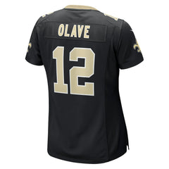 NFL Chris Olave New Orleans Saints Women's Game Player Jersey - Black