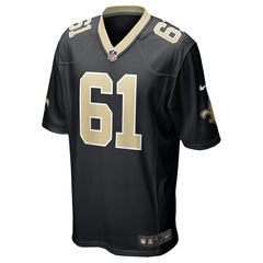 NFL Drew Desjarlais New Orleans Saints Game Player Jersey - Black