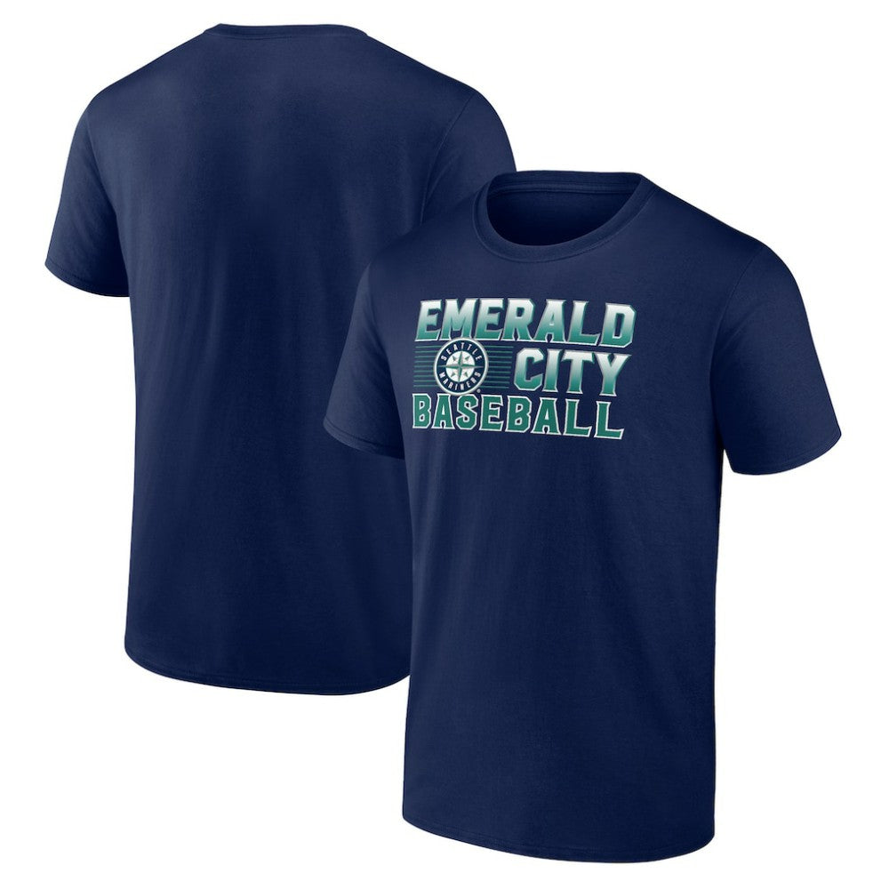 Seattle Mariners Emerald Baseball T-Shirt - Navy T-shirts