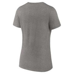Boston Red Sox Women's Beauty And The Monstah V-Neck T-Shirt - Gray T-shirts