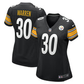 Jaylen Warren Pittsburgh Steelers Women's Game Player Jersey Black
