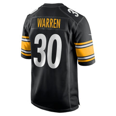 NFL Jaylen Warren Pittsburgh Steelers Game Player Jersey - Black