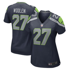 NFL Riq Woolen Seattle Seahawks Women's Team Game Jersey - College Navy