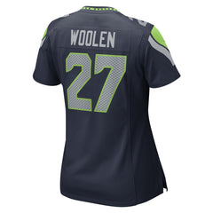 NFL Riq Woolen Seattle Seahawks Women's Team Game Jersey - College Navy