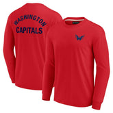 NHL Washington Capitals Fanatics Unisex Elements Super Soft Long Sleeve T-Shirt - Red
