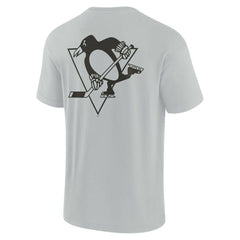NHL Pittsburgh Penguins Fanatics Unisex Elements Super Soft Short Sleeve T-Shirt - Gray
