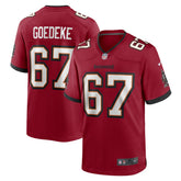 NFL Luke Goedeke Tampa Bay Buccaneers Game Player Jersey - Red