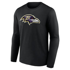 Baltimore Ravens Primary Team Logo Long Sleeve T-Shirt Black