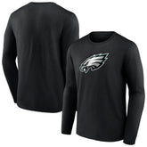 Philadelphia Eagles Primary Team Logo Long Sleeve T-Shirt Black