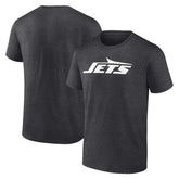 New York Jets Primary Logo T-Shirt Heather Charcoal
