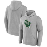 Milwaukee Bucks Alternate Logo Pullover Hoodie Gray