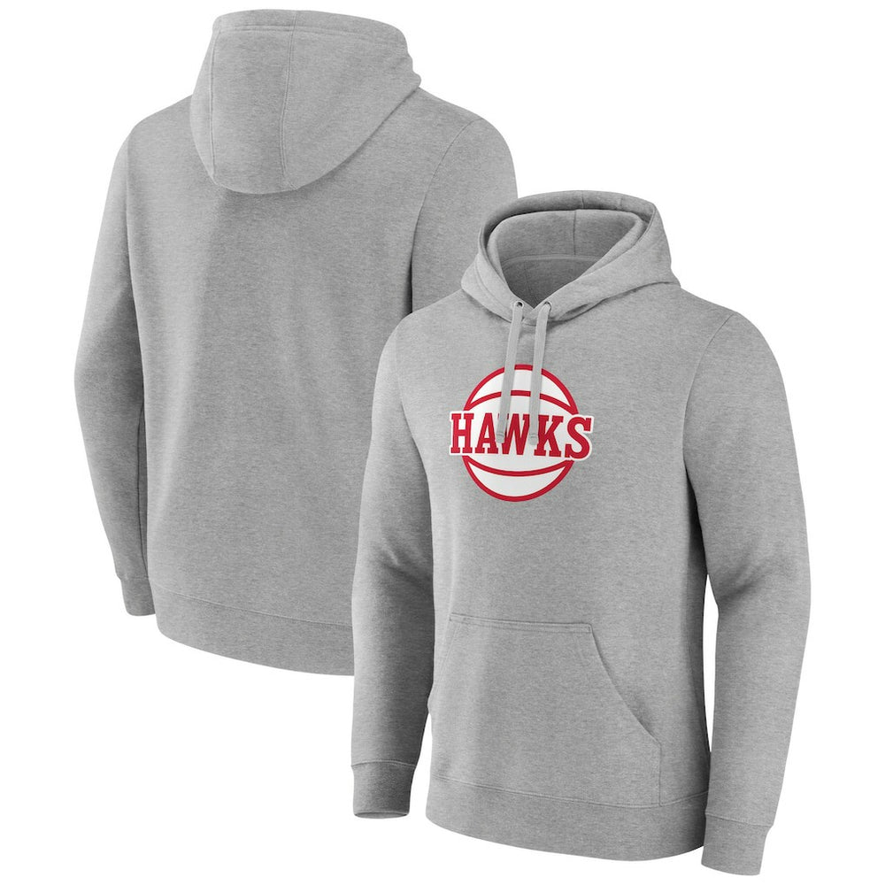 Atlanta Hawks Alternate Logo Pullover Hoodie Gray