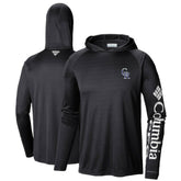 Colorado Rockies Columbia Terminal Tackle Long Sleeve Hoodie T-Shirt - Black Hoodies