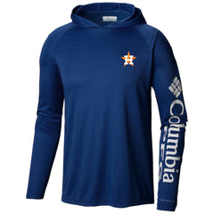 Houston Astros Columbia Terminal Tackle Long Sleeve Hoodie T-Shirt - Navy Hoodies