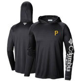 Pittsburgh Pirates Columbia Terminal Tackle Long Sleeve Hoodie T-Shirt - Black Hoodies